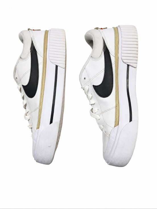Nike Shoes - Nike Court Legacy Lift Platform Sneakers White Black Women's Size 9